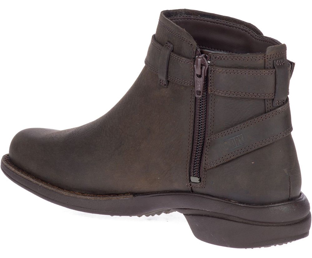 Merrell Boots Brown - Andover Bluff Waterproof - Womens 94JECOSXP